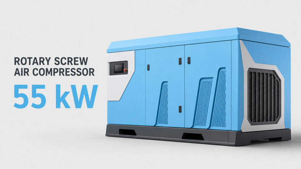 55kW給油冷却式永久磁石変周波数スクリューコンプレッサー